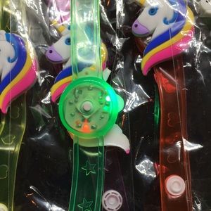 Unicorn light up jelly bracelets